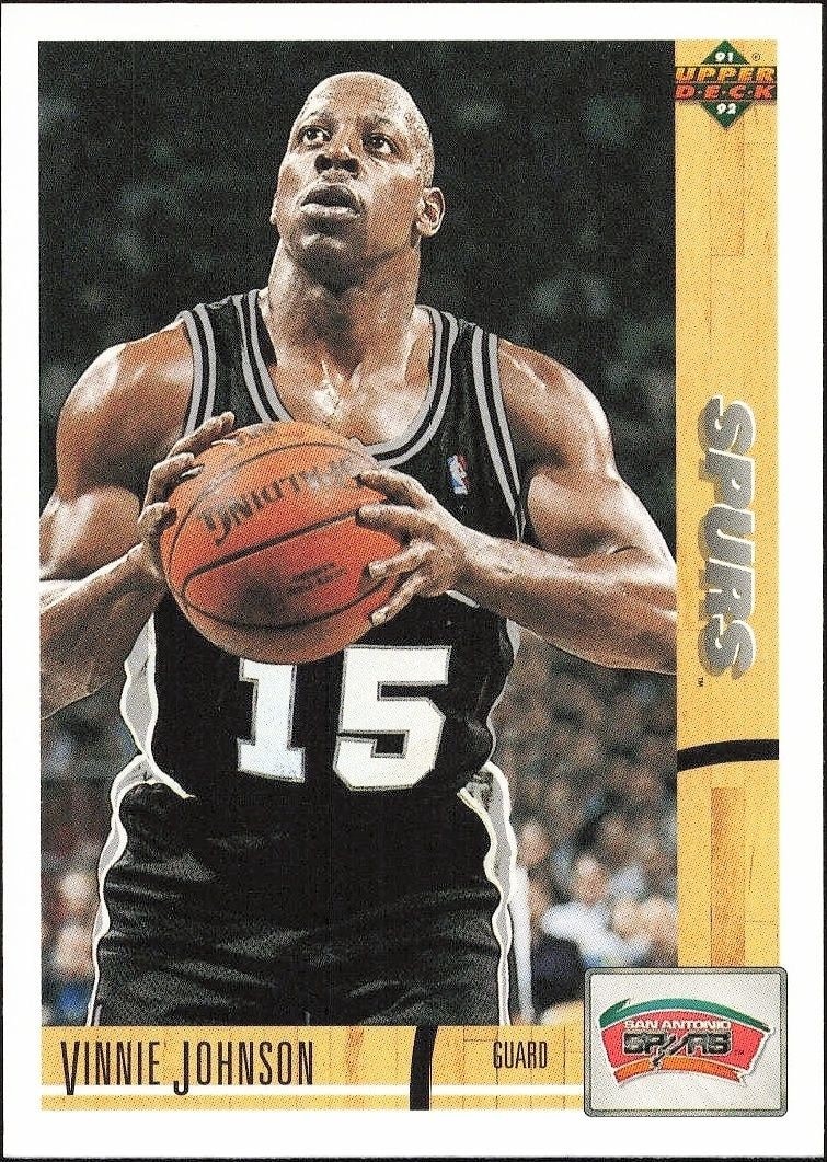 1991-92 Upper-Deck Vinnie Johnson #425 trading card
