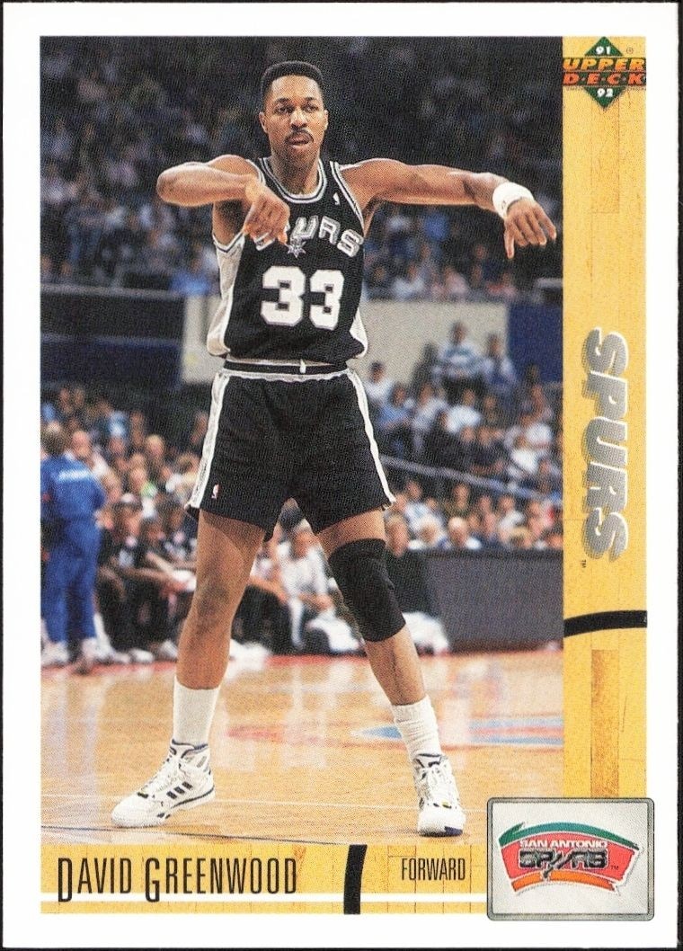 1991-92 Upper-Deck David Greenwood #374 trading card