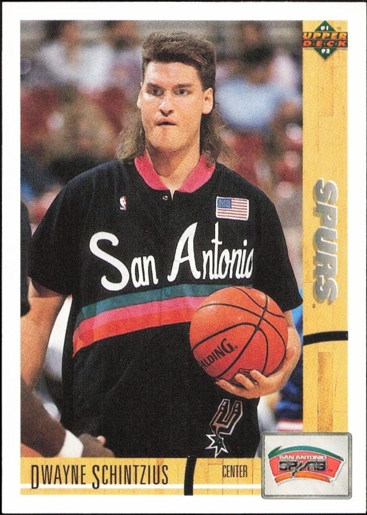 1991-92 Upper-Deck Dwayne Schintzius #376 trading card