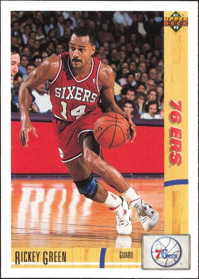 1991-92 Upper-Deck Rickey Green #112 trading card
