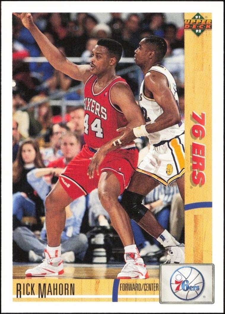 1991-92 Upper-Deck Rick Mahorn #42 trading card
