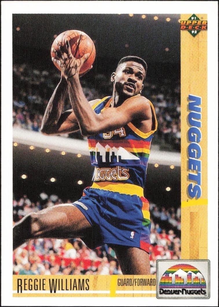 1991-92 Upper-Deck Reggie Williams #206 trading card