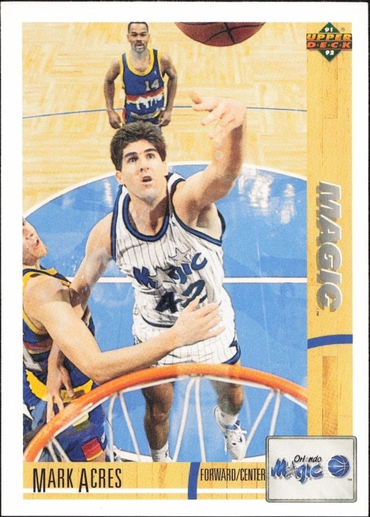1991-92 Upper-Deck Mark Acres #201 trading card