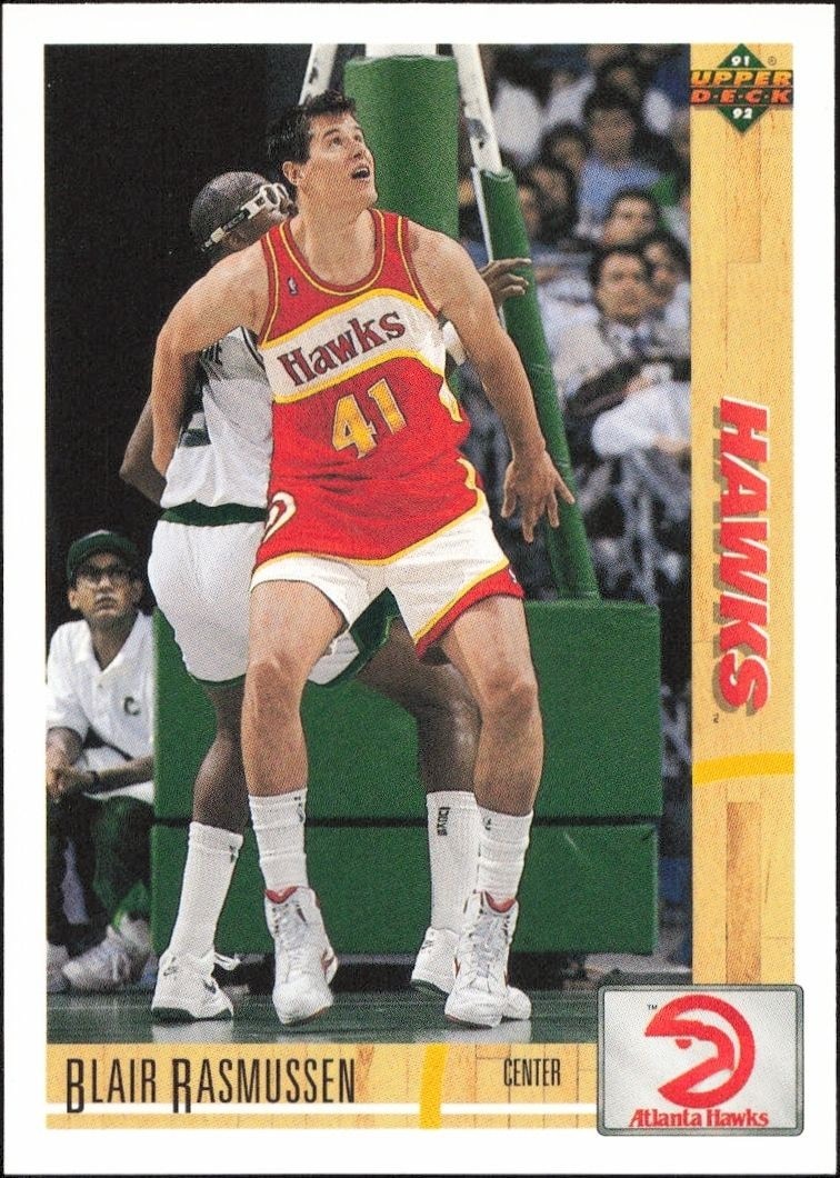 1991-92 Upper-Deck Blair Rasmussen #498 trading card