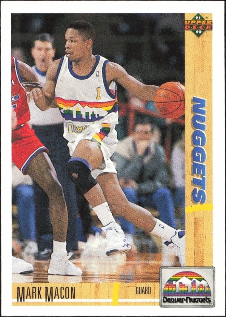 1991-92 Upper-Deck Mark Macon #489 trading card