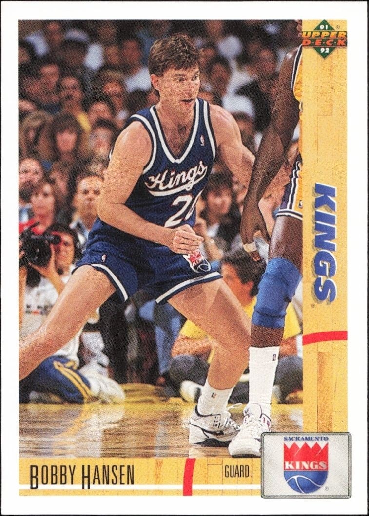 1991-92 Upper-Deck Bobby Hansen #318 trading card