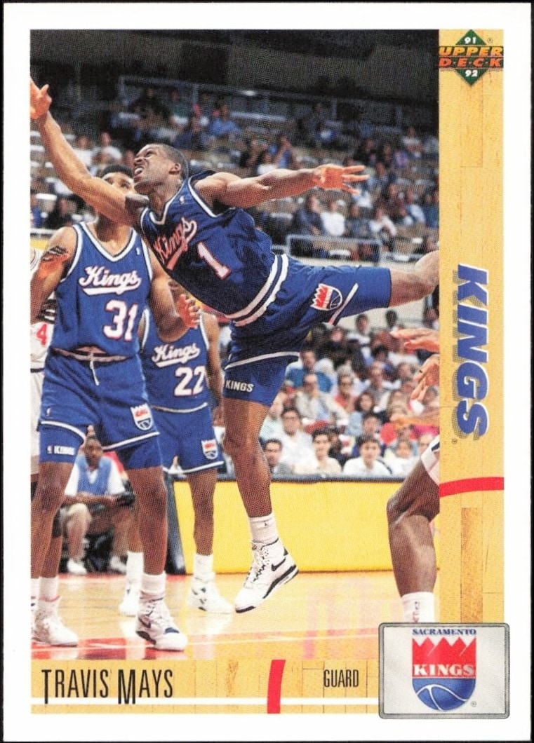 1991-92 Upper-Deck Travis Mays #331 trading card
