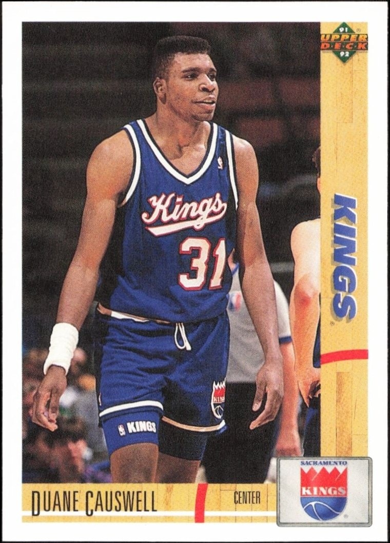 1991-92 Upper-Deck Duane Causwell #358 trading card
