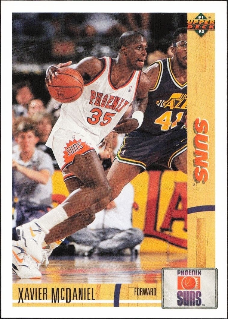 1991-92 Upper-Deck Xavier McDaniel #151 trading card