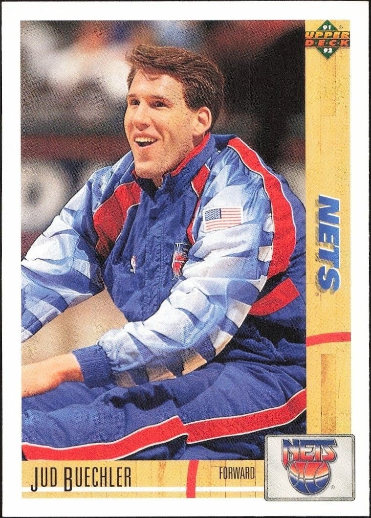1991-92 Upper-Deck Jud Buechler #334 trading card