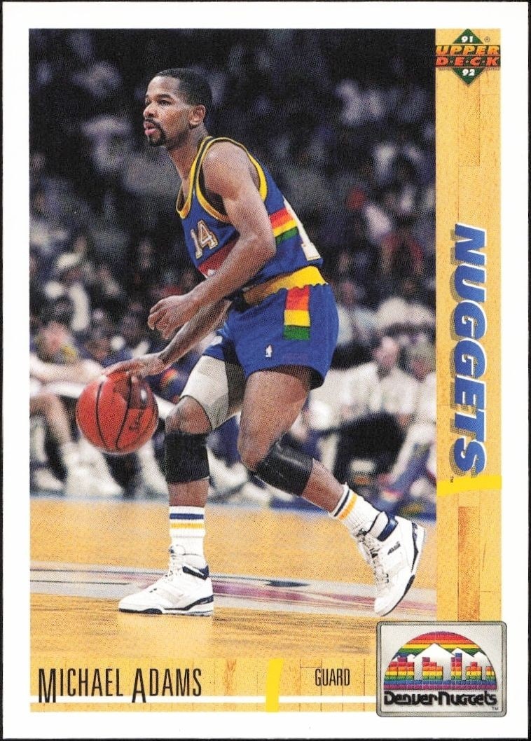 1991-92 Upper-Deck Michael Adams #43 trading card