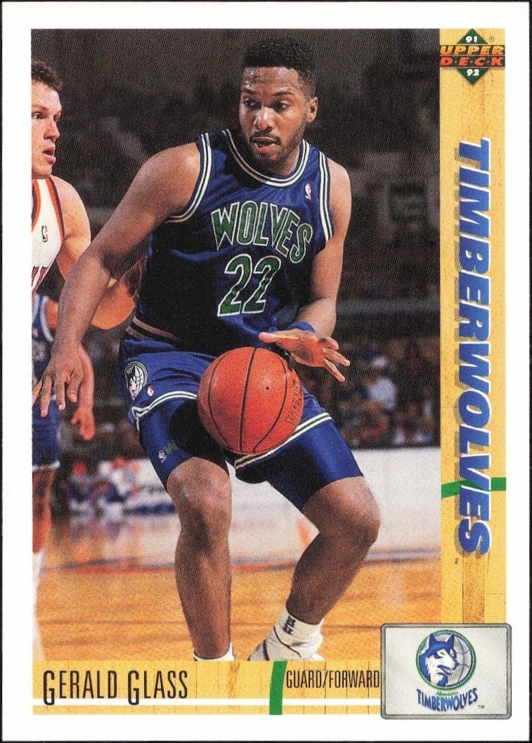 1991-92 Upper-Deck Gerald Glass #307 trading card