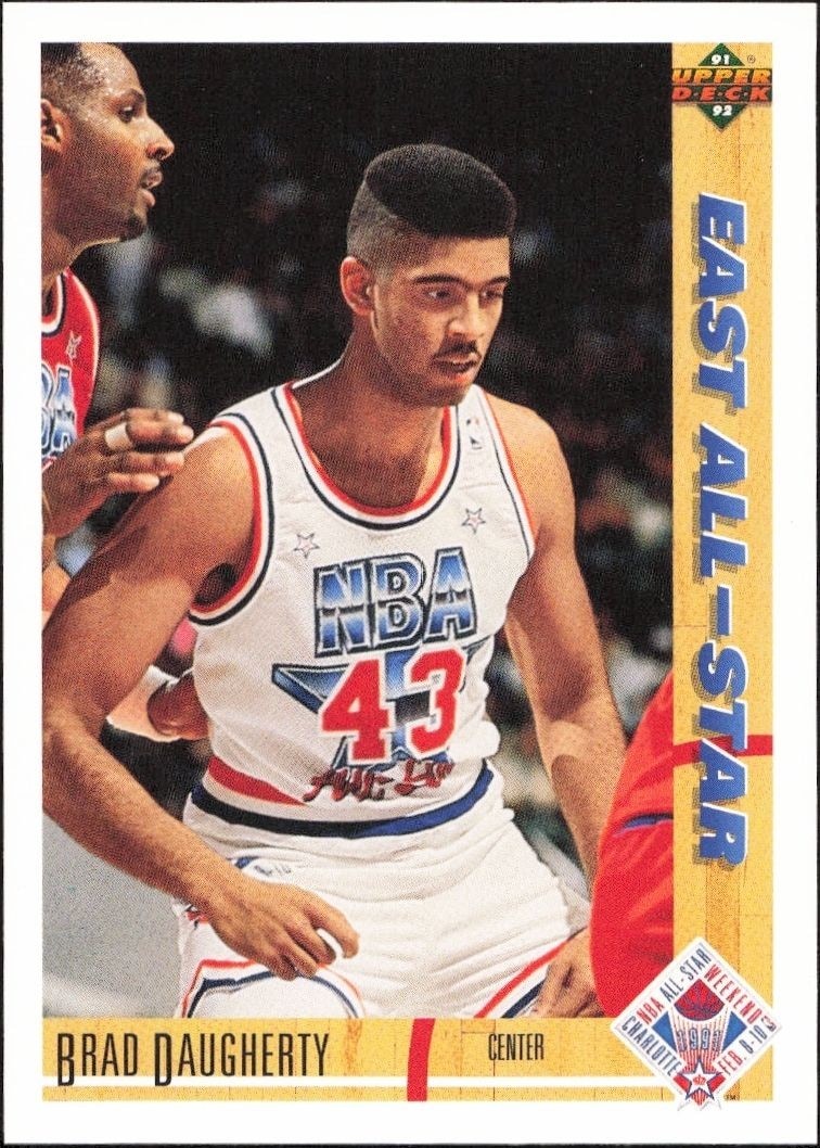 1991-92 Upper-Deck Brad Daugherty #63 trading card