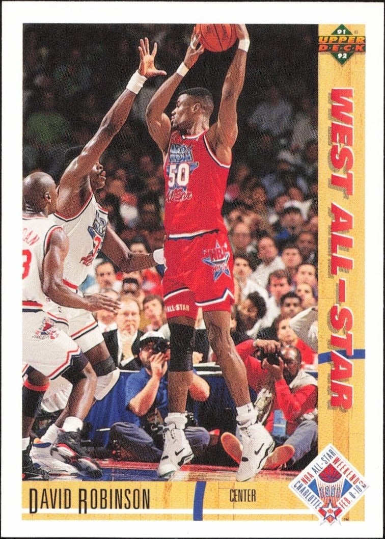 1991-92 Upper-Deck David Robinson #58 trading card