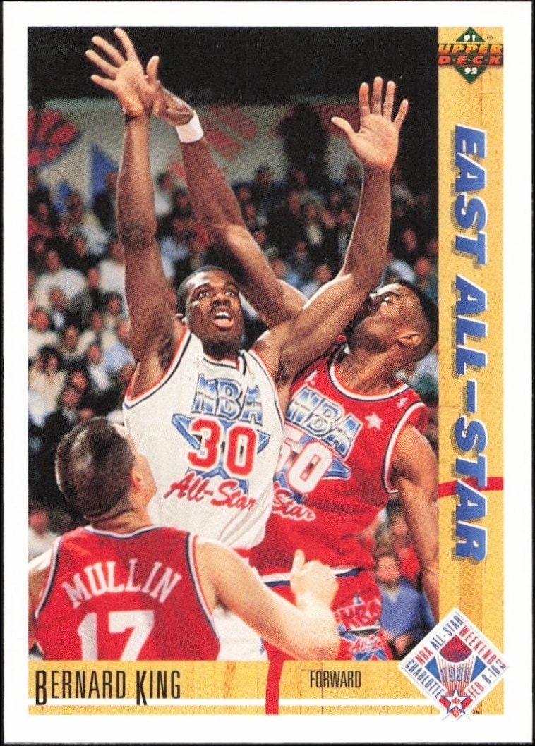 1991-92 Upper-Deck Bernard King #65 trading card