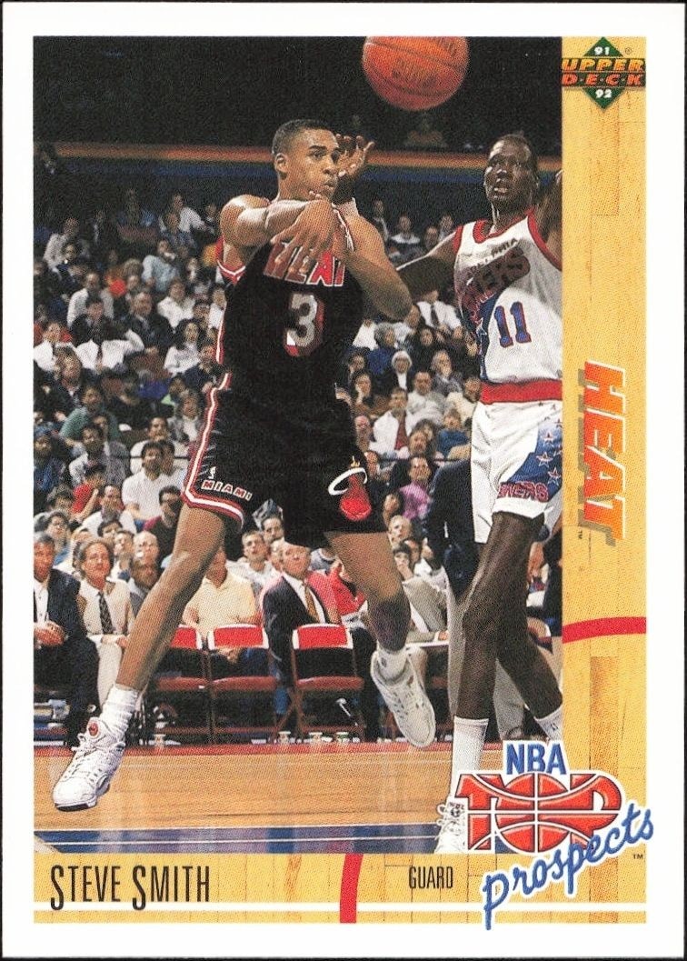 1991-92 Upper-Deck Steve Smith #447 trading card