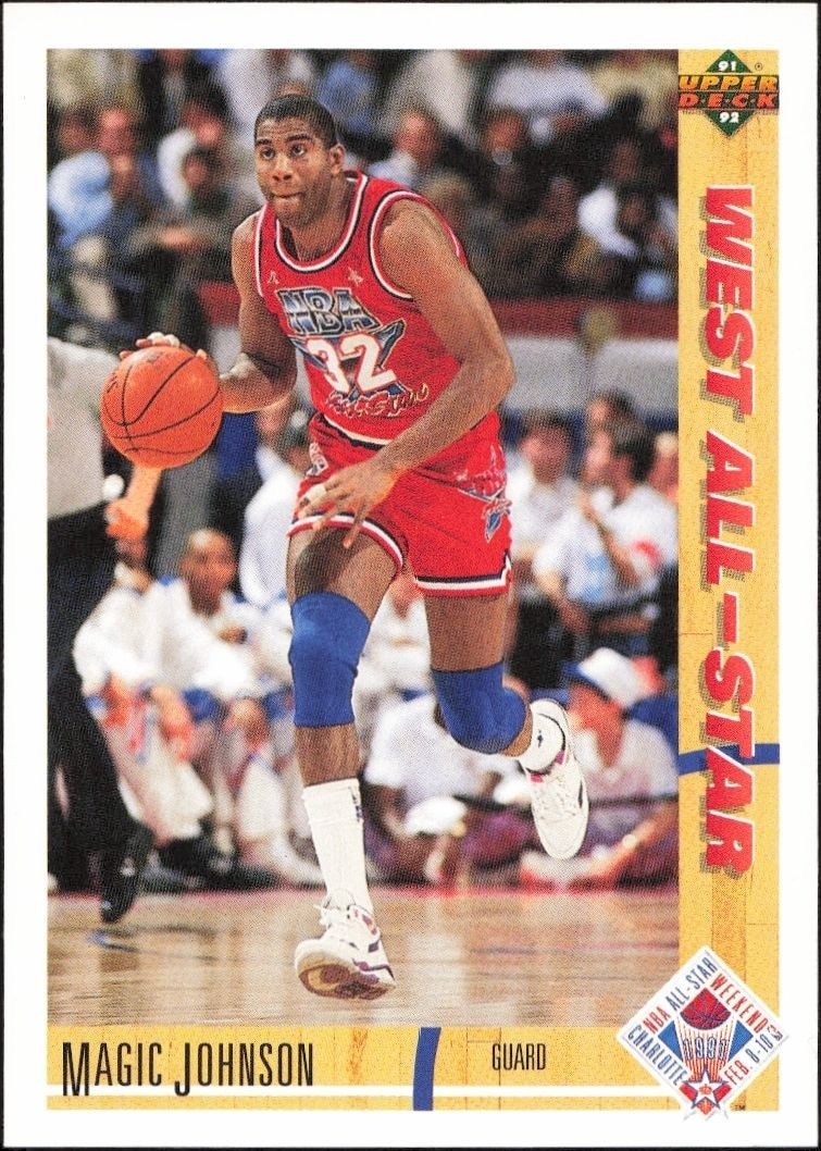 1991-92 Upper-Deck Magic Johnson #57 trading card