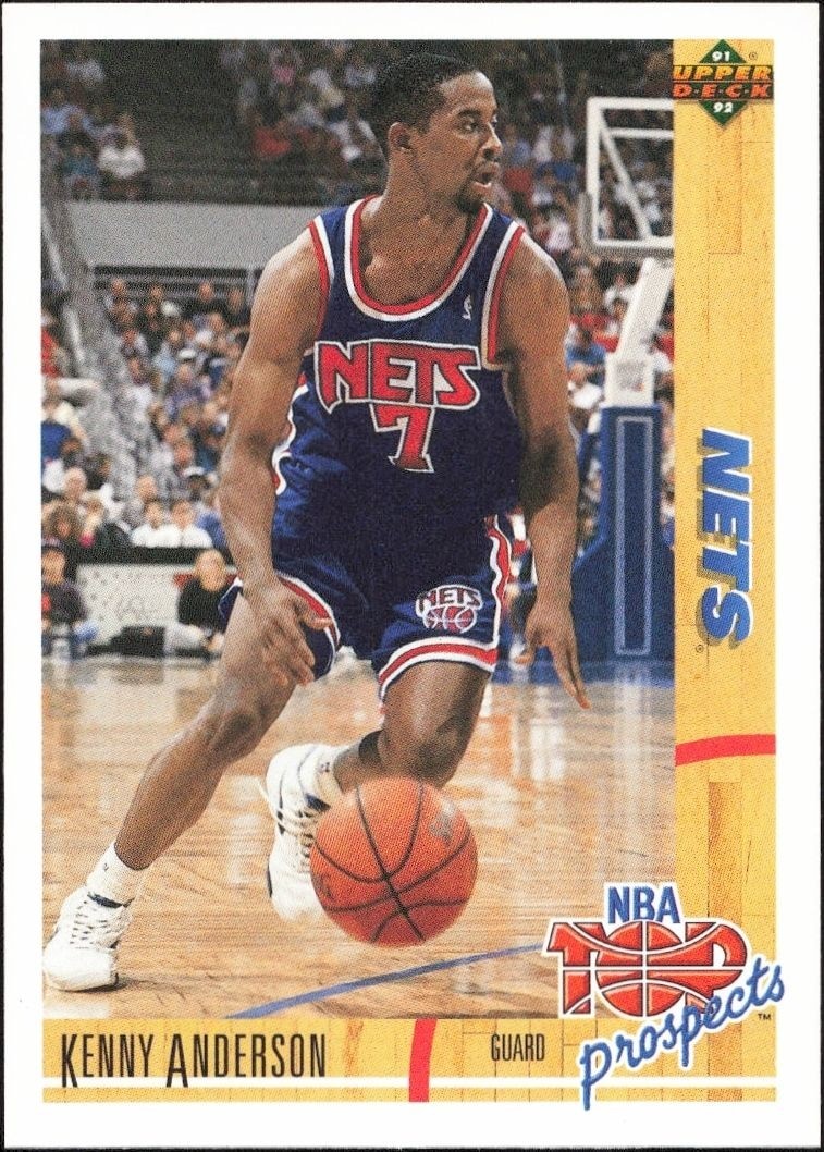 1991-92 Upper Deck Kenny Anderson #444 basketball trading card front