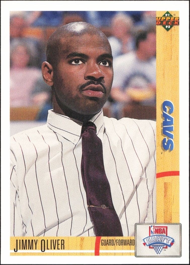 1991-92 Upper-Deck Jimmy Oliver #19 trading card