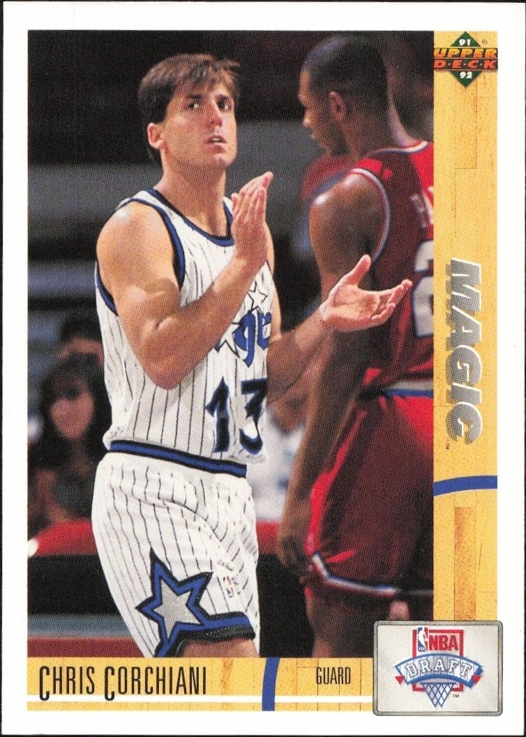 1991-92 Upper-Deck Chris Corchiani #17 trading card