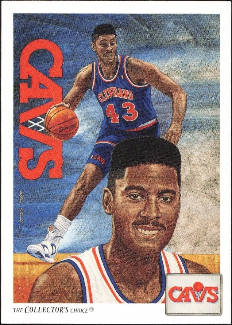 1991-92 Upper-Deck Brad Daugherty #76 trading card