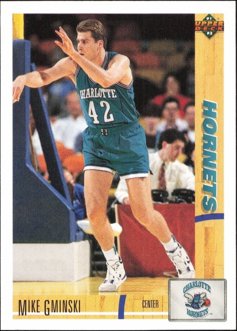 1991-92 Upper-Deck Mike Gminski #398 trading card