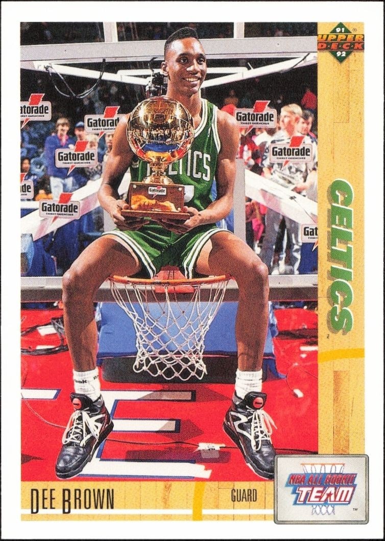 1991-92 Upper-Deck Dee Brown #37 trading card