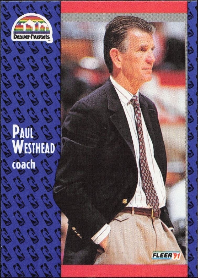 1991-92 Fleer Paul Westhead #53 trading card