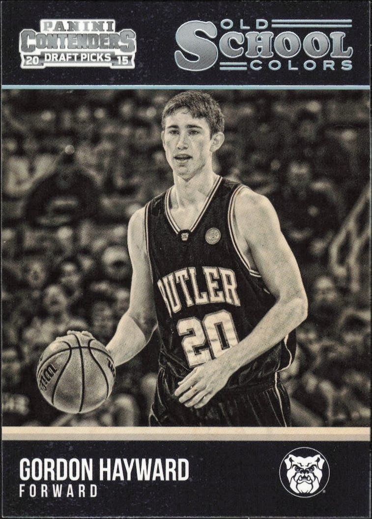 2015-16 Panini Contenders Draft Picks Gordon Hayward #47 trading card