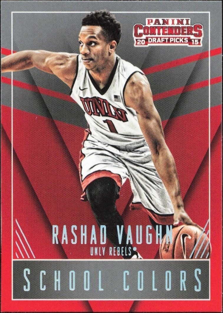 2015-16 Panini Contenders Draft Picks Rashad Vaughn #37 trading card