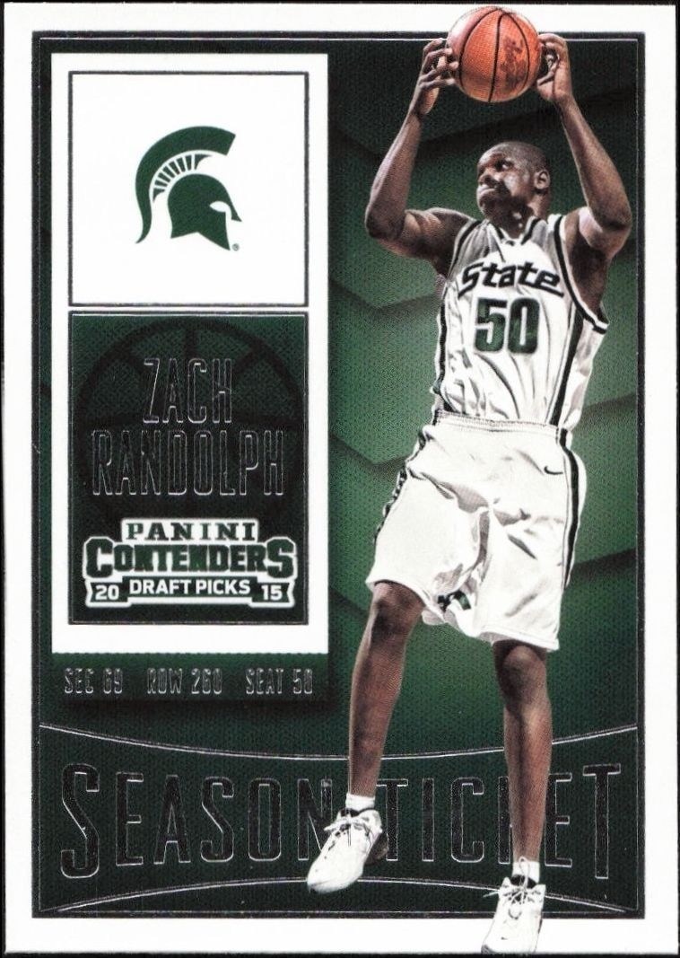 2015-16 Panini Contenders Draft Picks Zach Randolph #100 trading card
