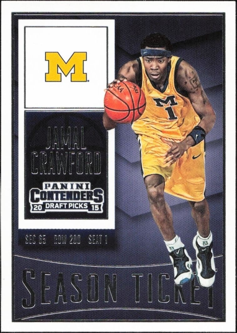 2015-16 Panini Contenders Draft Picks Jamal Crawford #42 trading card