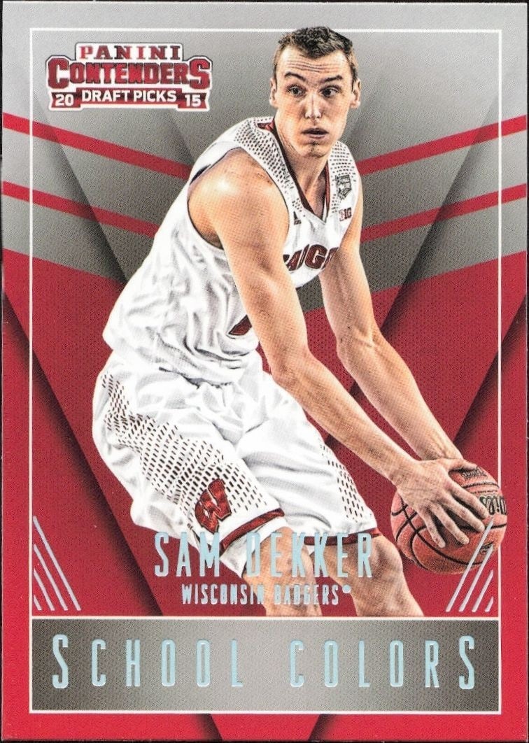 2015-16 Panini Contenders Draft Picks Sam Dekker #41 trading card