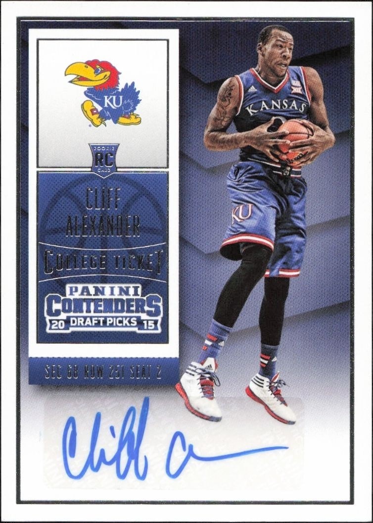 2015-16 Panini Contenders Draft Picks Cliff Alexander #111 trading card