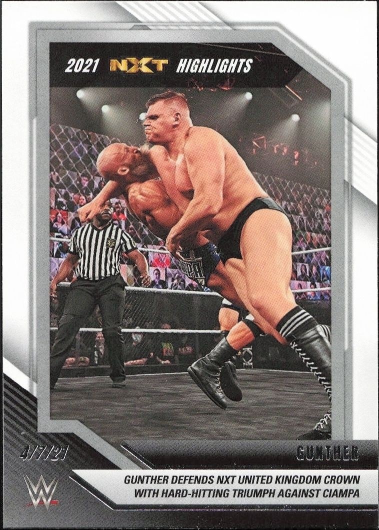 2022 Panini NXT 2.0 WWE Gunther #10 trading card