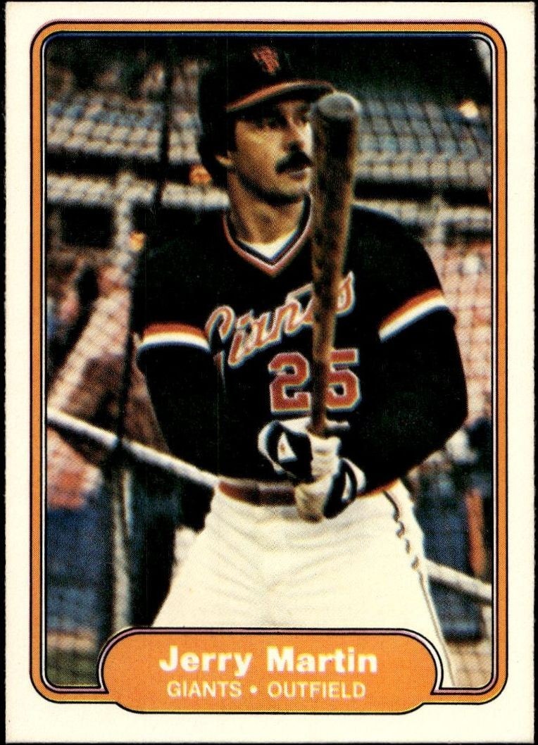 1982 Fleer Jerry Martin #394 trading card