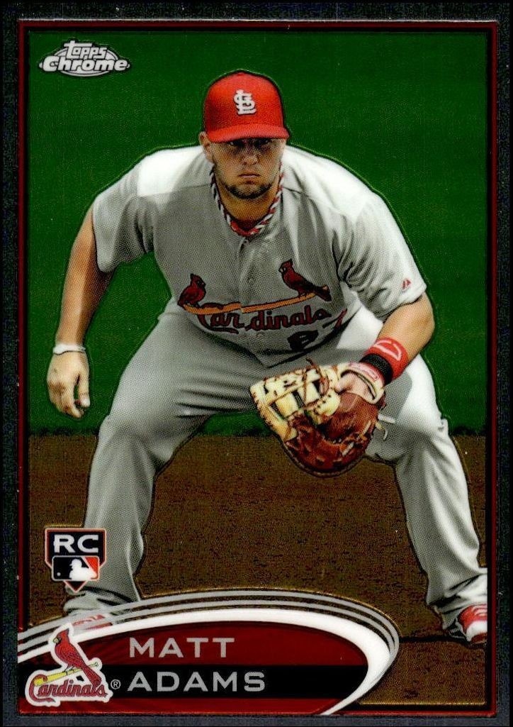 2012 Topps Chrome Matt Adams #199 trading card