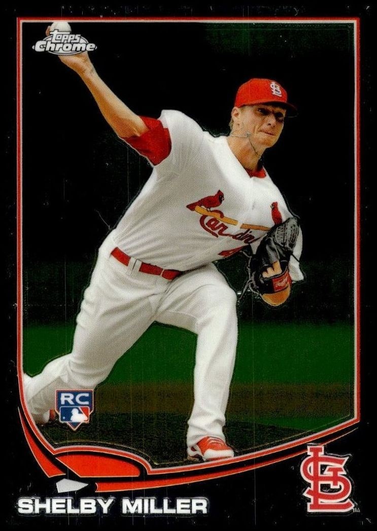 2013 Topps Chrome Shelby Miller #80 trading card