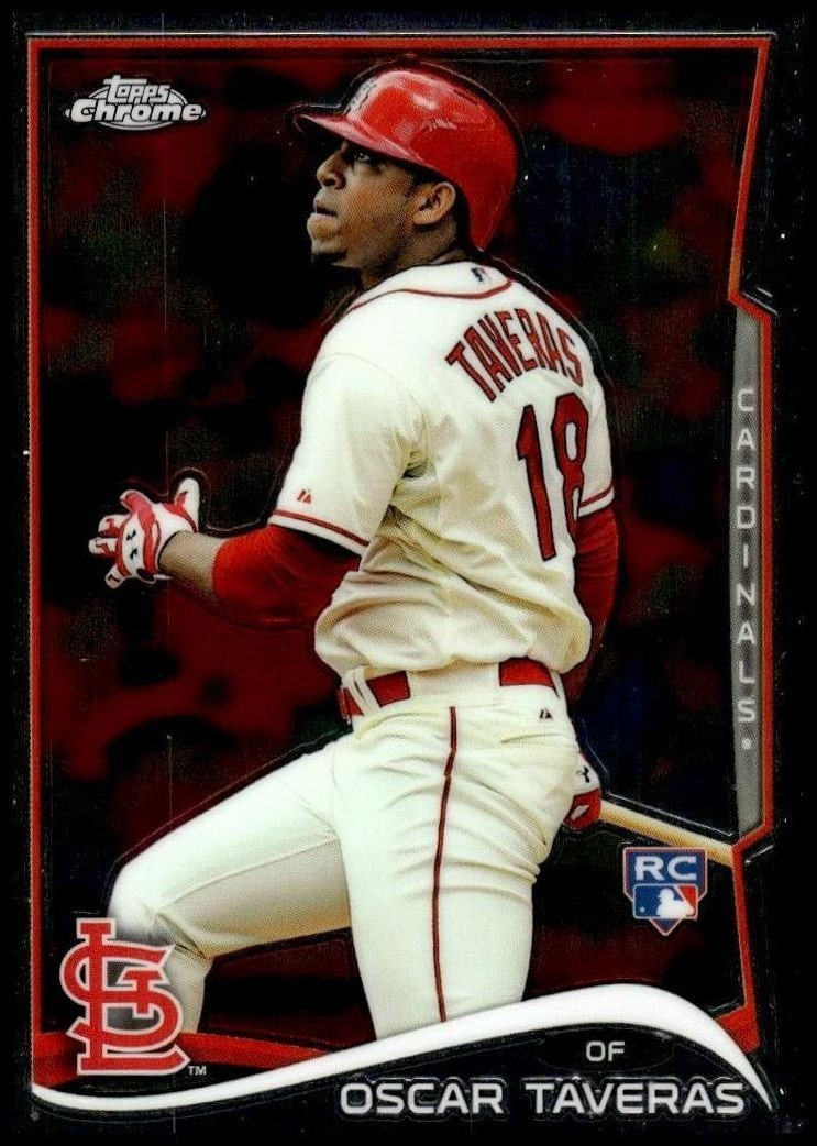 2014 Topps Chrome Oscar Taveras #19 trading card