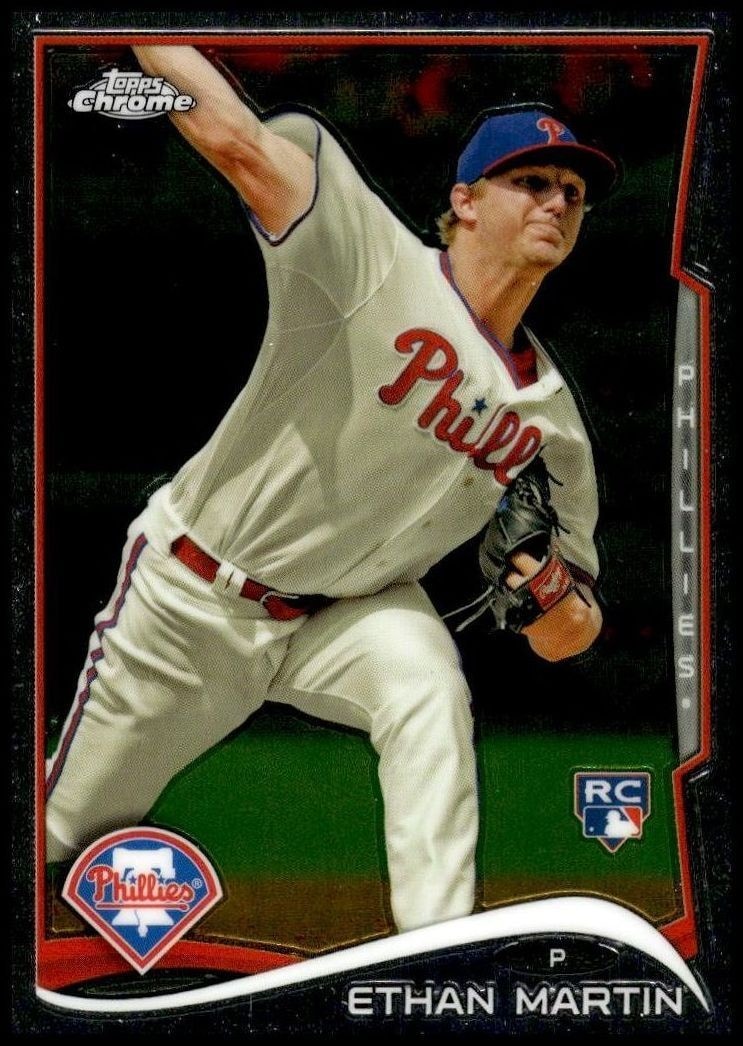 2014 Topps Chrome Ethan Martin #128 trading card