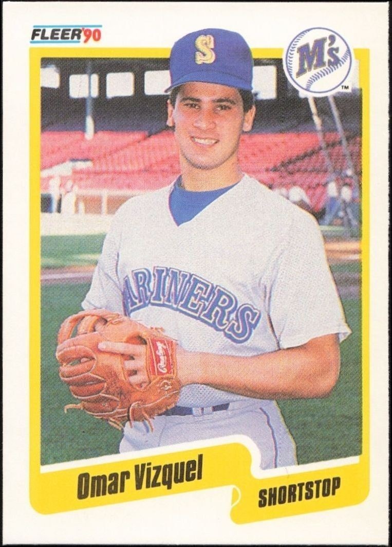 1990 Fleer Omar Vizquel #528 trading card