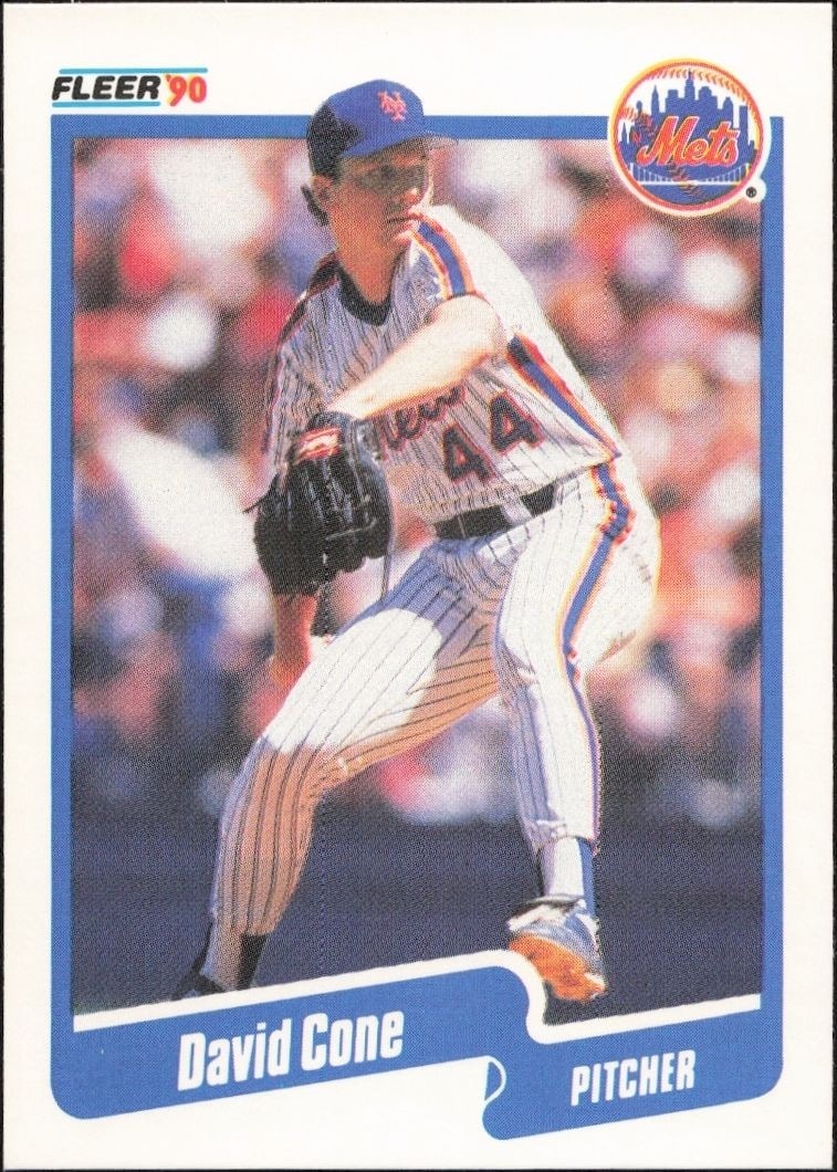 1990 Fleer David Cone #200 trading card