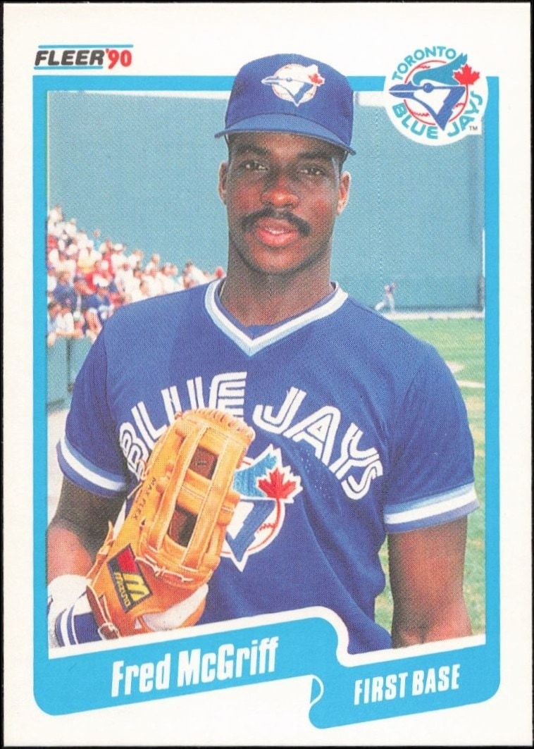 1990 Fleer Fred McGriff #89 trading card