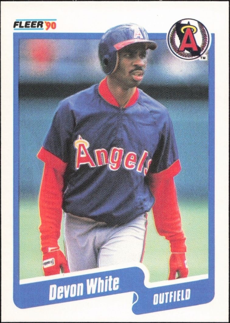 1990 Fleer Devon White #147 trading card