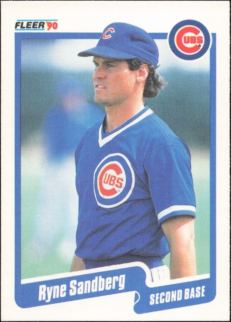 1990 Fleer Ryne Sandberg #40 trading card