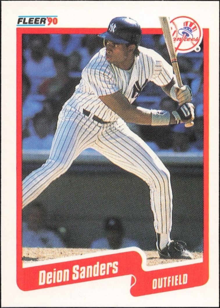 1990 Fleer Deion Sanders #454 trading card