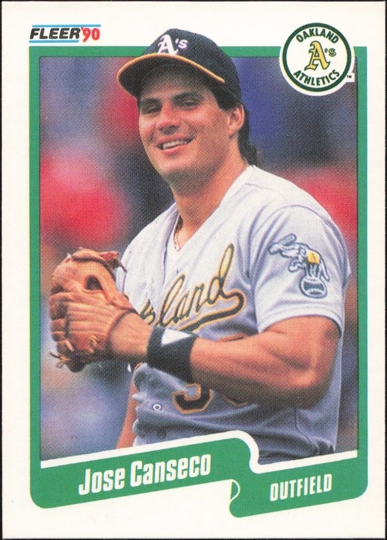 1990 Fleer Jose Canseco #3 trading card