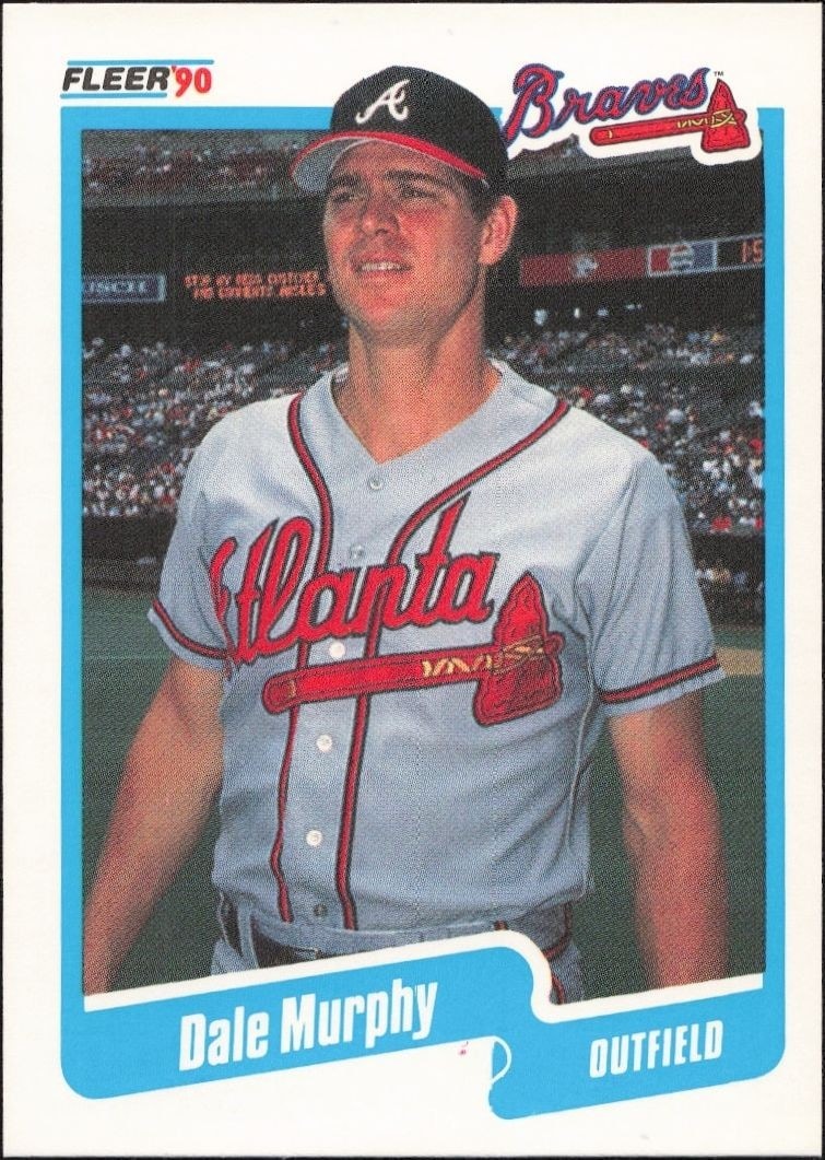 1990 Fleer Dale Murphy #591 trading card