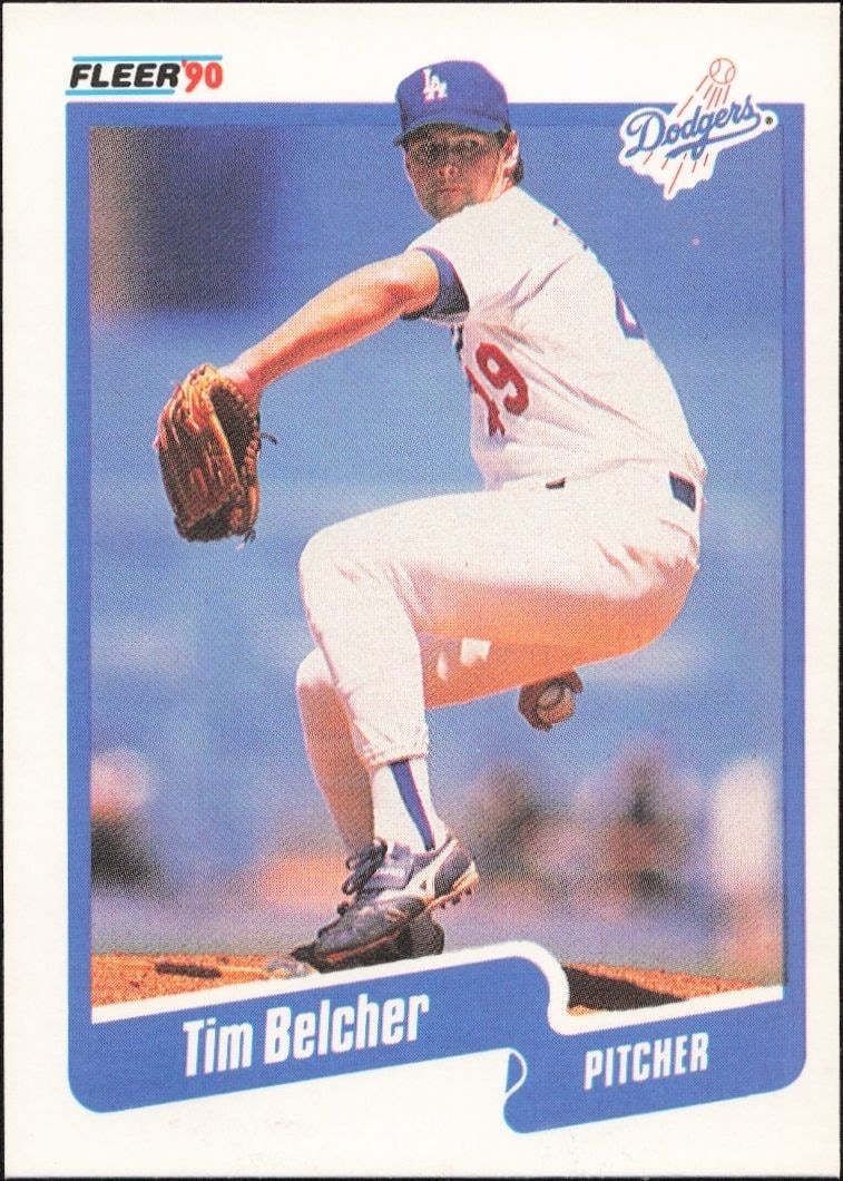 1990 Fleer Tim Belcher #389 trading card