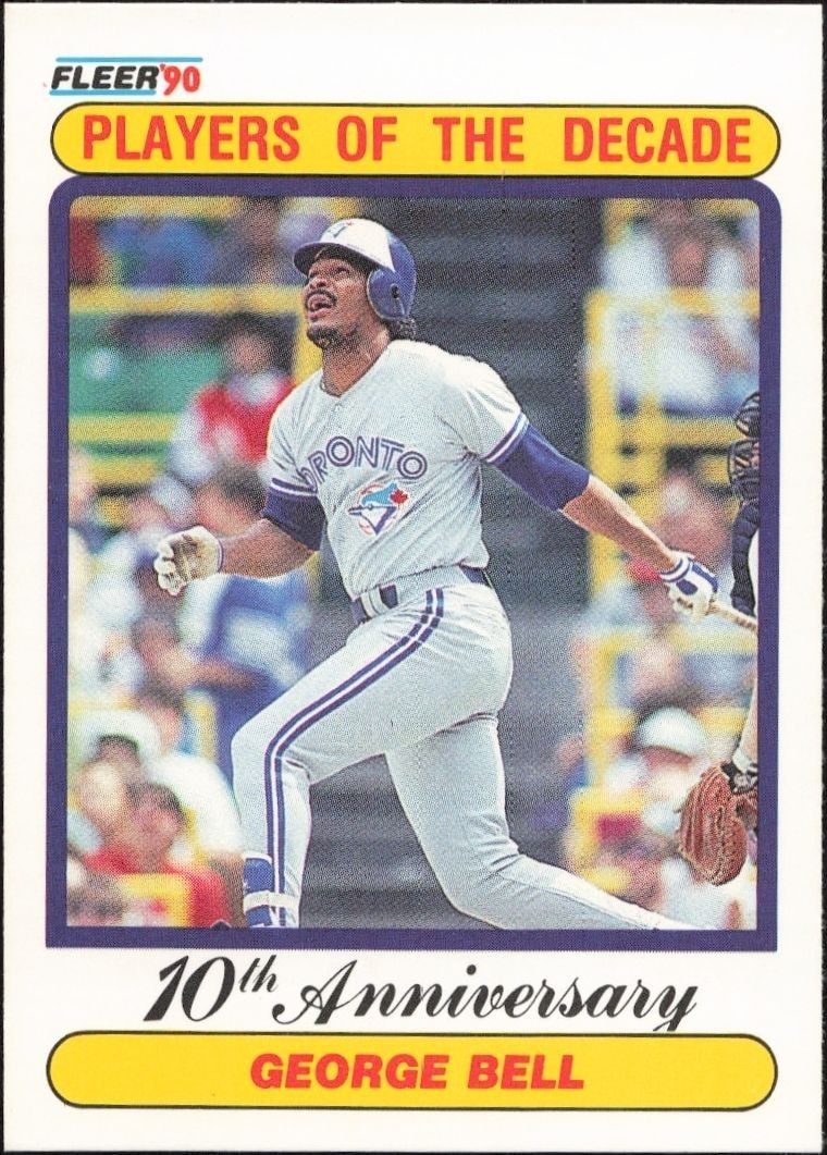 1990 Fleer George Bell #628 trading card